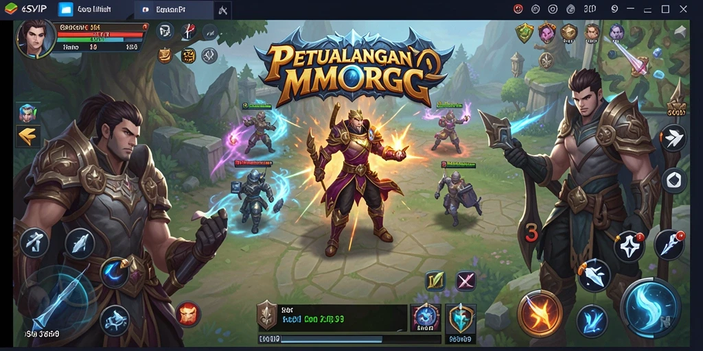 Tampilan gameplay seru di dunia MMORPG 6SVIP.