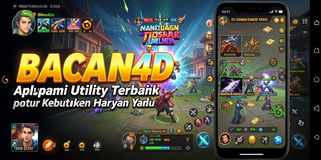 Tampilan utama BACAN4D yang memudahkan akses fitur utility.