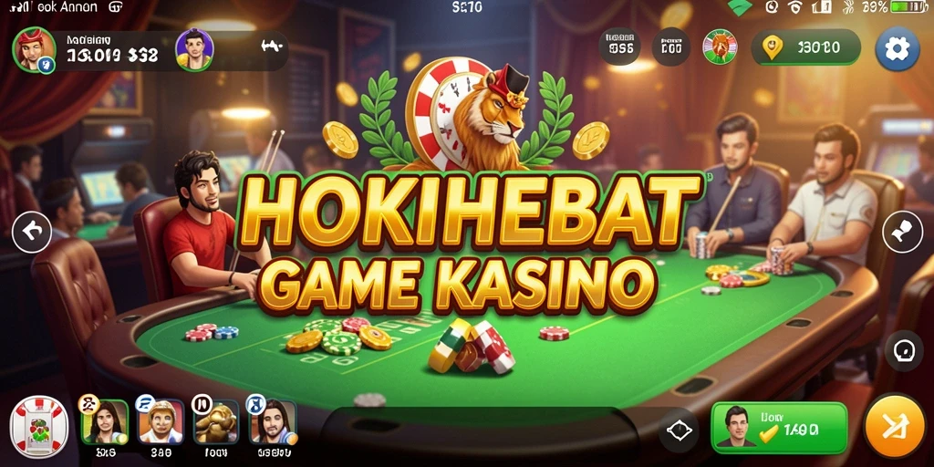Screenshot gameplay HOKIHEBAT menampilkan pengalaman Kasino yang mendebarkan.