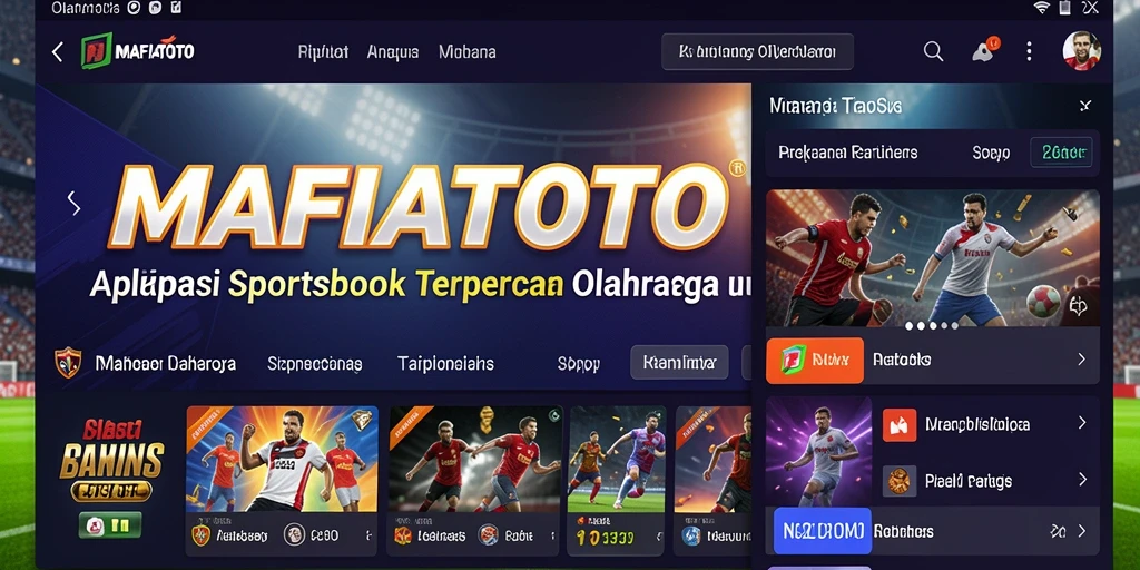 Screenshot gameplay MAFIATOTO yang menampilkan taruhan olahraga yang seru.