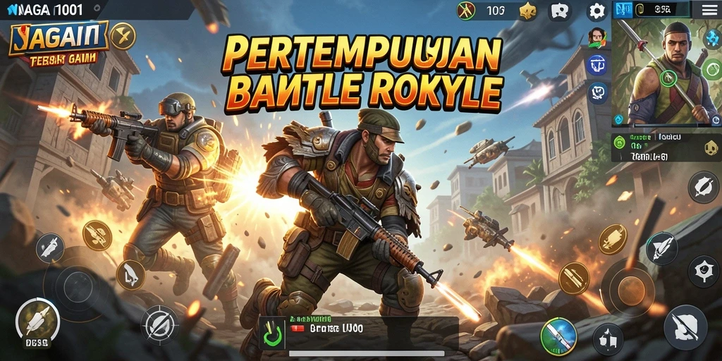 Gameplay seru dan intens dalam NAGA1001 Battle Royale.