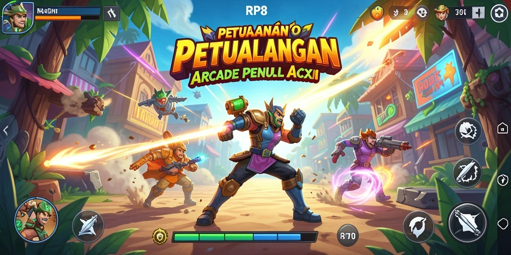 Screenshot gameplay RP8 menampilkan aksi seru dan rintangan menarik.