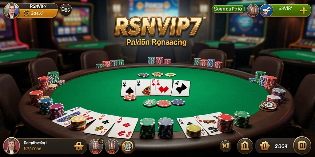 Tampilan aksi seru dalam gameplay Poker RSNVIP7.