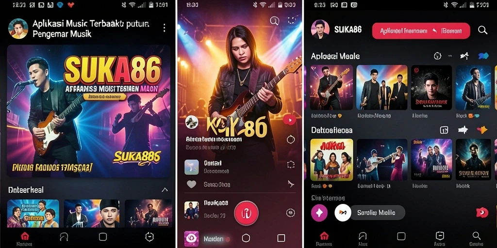 Screenshot gameplay menunjukkan pengguna menikmati musik dengan SUKA86.