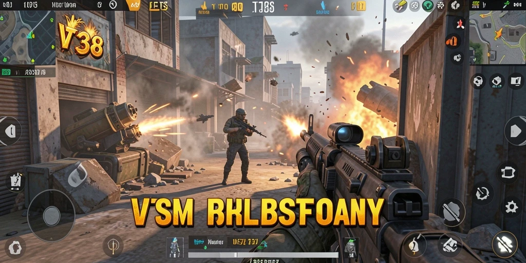 Tangkapan layar gameplay VT38 yang intens dan mendebarkan.