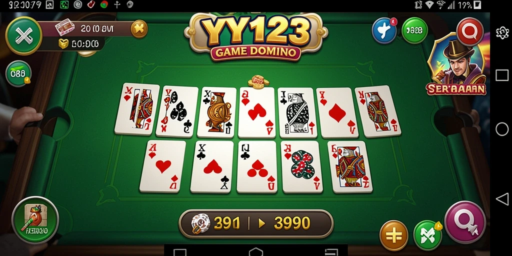 Tampilan gameplay seru dan interaktif dalam YY123.